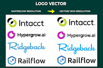 redo, redraw, remake, resize, edit, recreate, enhance,fix or modify logo