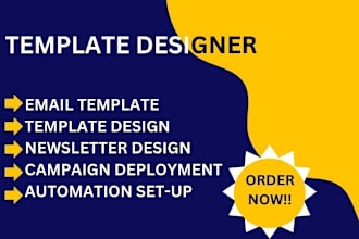 do template design, email template, newsletter template, workflow set up
