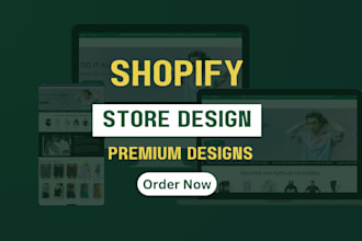 design responsive shopify ecommerce store