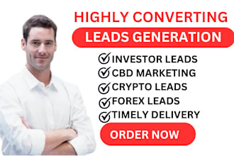 deliver fresh hot depositor forex leads, crypto lead, investor, leads generation