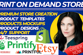 setup etsy print on demand store using printful or printfy etsy print on demand