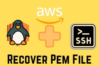 solve for lost pem key to access ssh in linux ec2 server