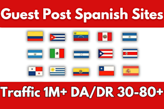 do spanish guest posts on mexico, spain, argentina and chile guest posts sites