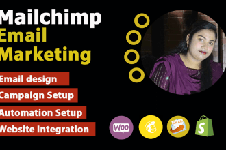 do mailchimp template design, email marketing