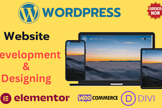 design, redesign wordpress websites or landing pages