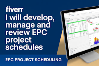 develop, manage and review epc project schedules