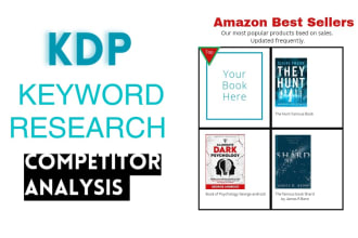do amazon KDP keywords , niche research competitor analysis