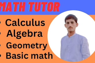 be math online tutor for calculus algebra and basic math