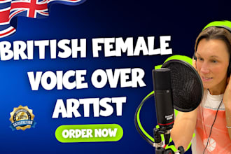record a british female elearning voice over