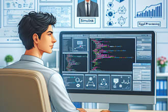do matlab programming,simulink, app designer, image and signal processing