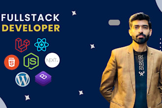 build full stack websites with HTML, laravel, react, and next js