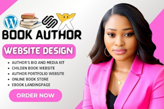 build personal portfolio website, business website, landing page, author website