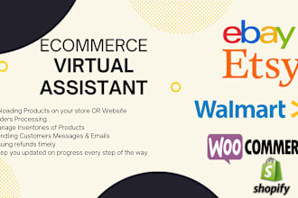 be your virtual assistant for etsy, ebay, amazon and website