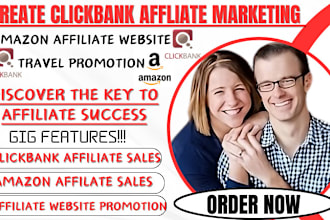 create clickbank affiliate marketing, amazon affiliate website travel promotion