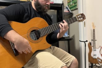 record professional studio nylon, spanish, latin or flamenco guitar for you