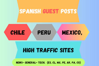 do spanish guest posts on chile, peru, mexico, etc