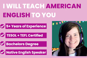 teach you american english through online lessons
