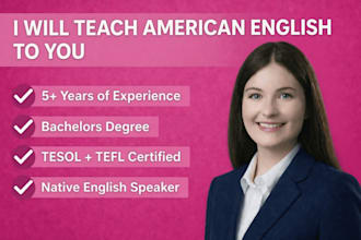 teach you american english through online lessons
