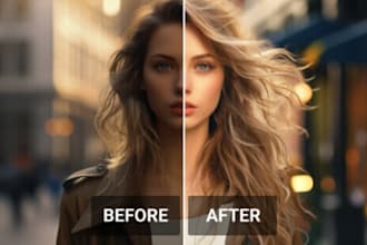 improve low quality image quality and perform upscaling