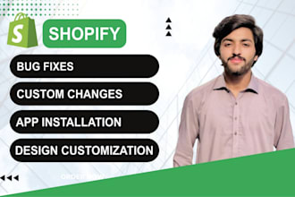 do shopify bug fix, liquid custom coding and bug fixing, and theme customization