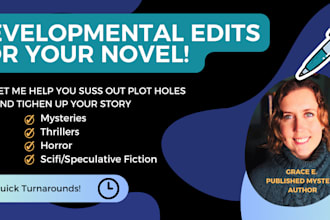developmentally edit your mystery or thriller manuscript