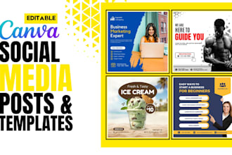 design pro social media posts and canva templates