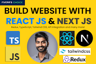 be your frontend developer with react js nextjs tailwind css typescript redux