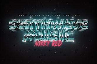 make cyberpunk, synthwave music for you