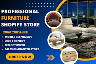 build a furniture shoify store, dropshipping website shopify dropshipping store