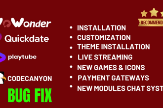 install and bug fix play tube, quick date, deep sound, pixel photo, website