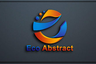 do minimalist unique colorful abstract logo design