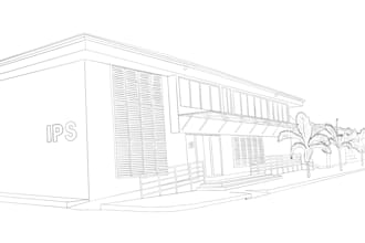 create a vectorized sketch of your favorite place