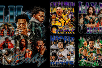 90s crazy vintage old school bootleg rap tee design
