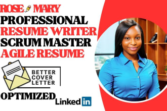 write professional scrum master ats resume