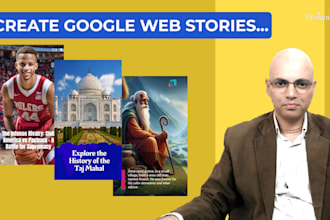 create google web story with custom images and ai voiceover