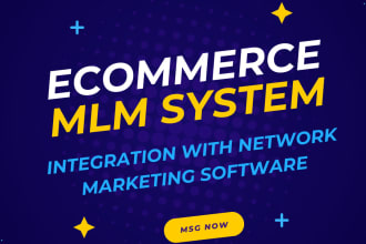 make ecommerce  and MLM software