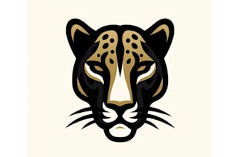 create an awesome leopard head mascot logo  in 12 hours