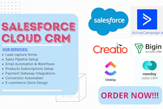 setup salesforce activecampaign sales cloud bigin monday CRM clickup creatio CRM