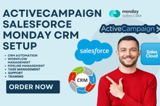 setup salesforce activecampaign sales cloud bigin monday CRM clickup creatio CRM