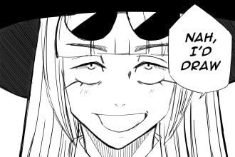draw the iconic jjk gojo panel with your character