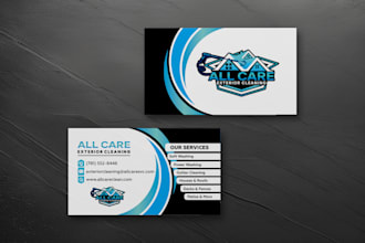 do business card postcard yard sign for pressure washing soft washing cleaning