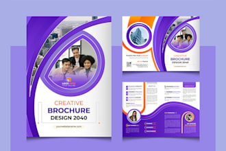 design trifold brouchure ad magazine layout