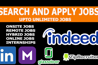 search and apply jobs for one month
