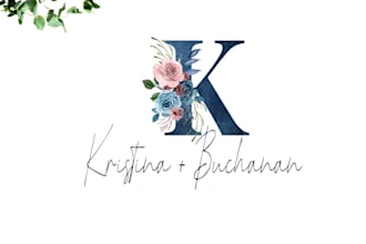 design flower letter logo