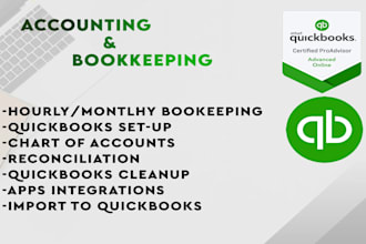 do quickbooks online,bookkeeping and reconciliation
