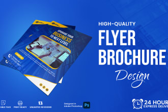 do stunning business flyer design, brochure, poster, banner, or leaflet design