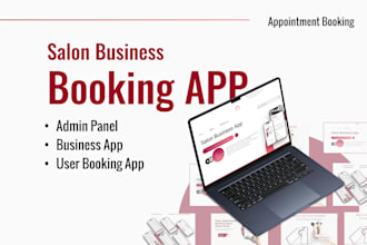 create cosmetic, and beauty salon app and website with booking system