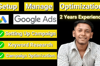 setup and manage google ads of your affiliate products and PPC campaigns