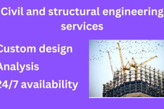structural and civil engineering projects related to steel,concrete and wood