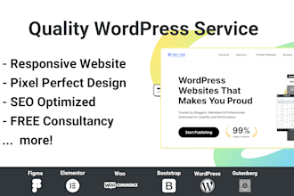 do wordpress website development and web UI UX design